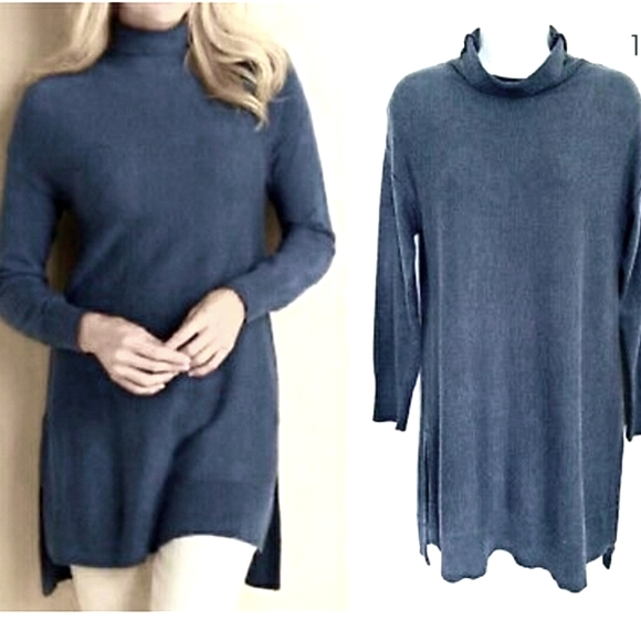 Soft Surroundings Sweaters - Soft Suroundings Oversize Turtltleneck Sweater Wool Angora Kangaroo Pocket SP